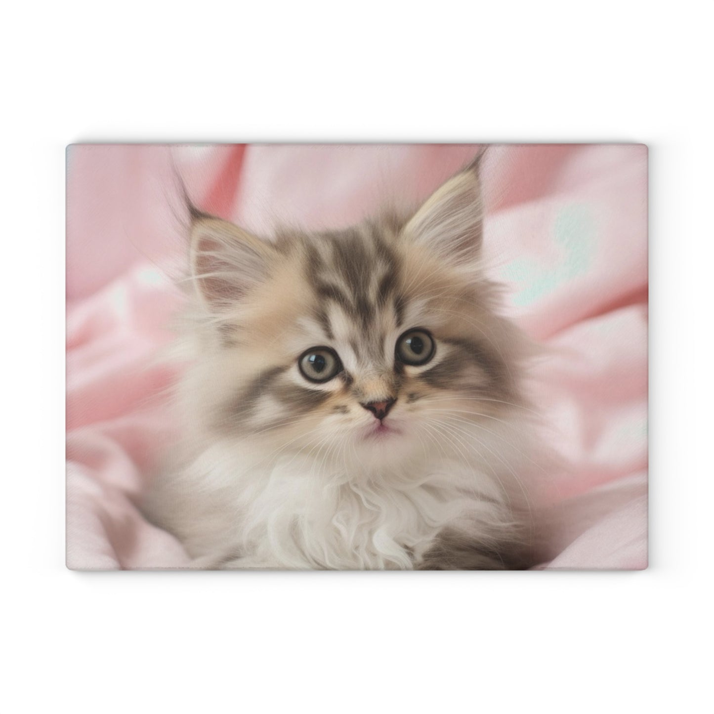 Adorable Kitten Glass Cutting Board  Kitchen Decor