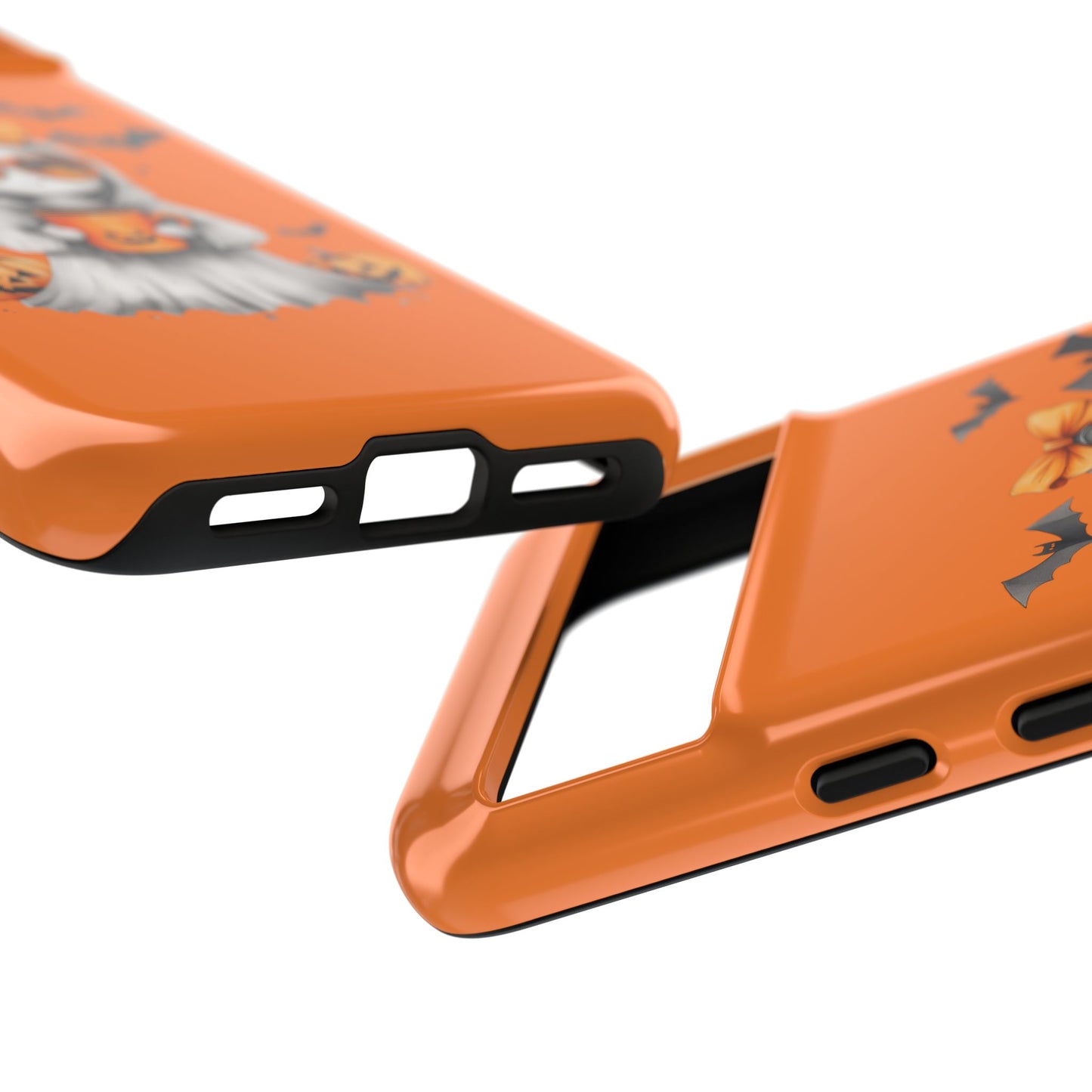 Halloween Ghost Phone Case, Cute Cat Ghost Case, Autumn Phone Cover, Spooky Season Gift, Trick or Treat Case