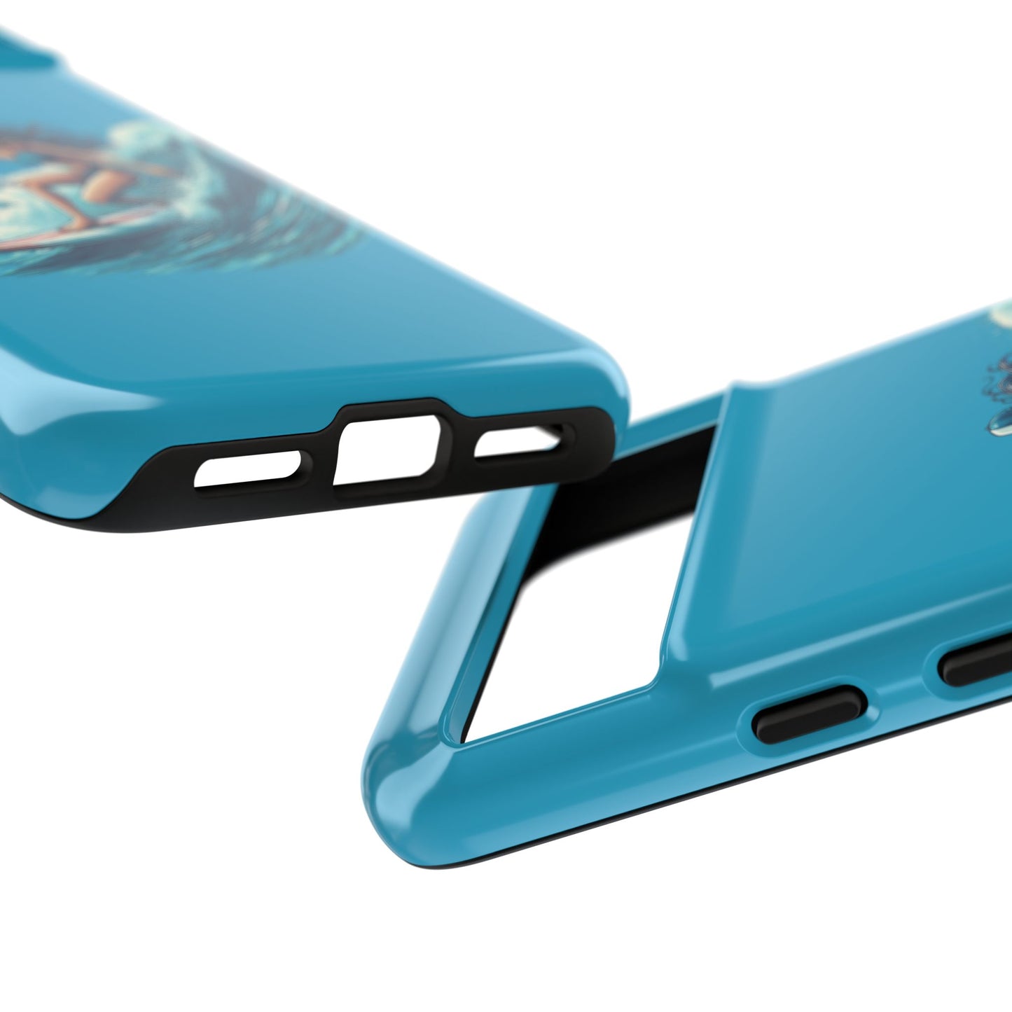 Surfing Phone Case, Coastal Vibes Phone Cover, Tough Cases for Beach Lovers, Ocean Art Phone Accessories, Summer Gift Idea