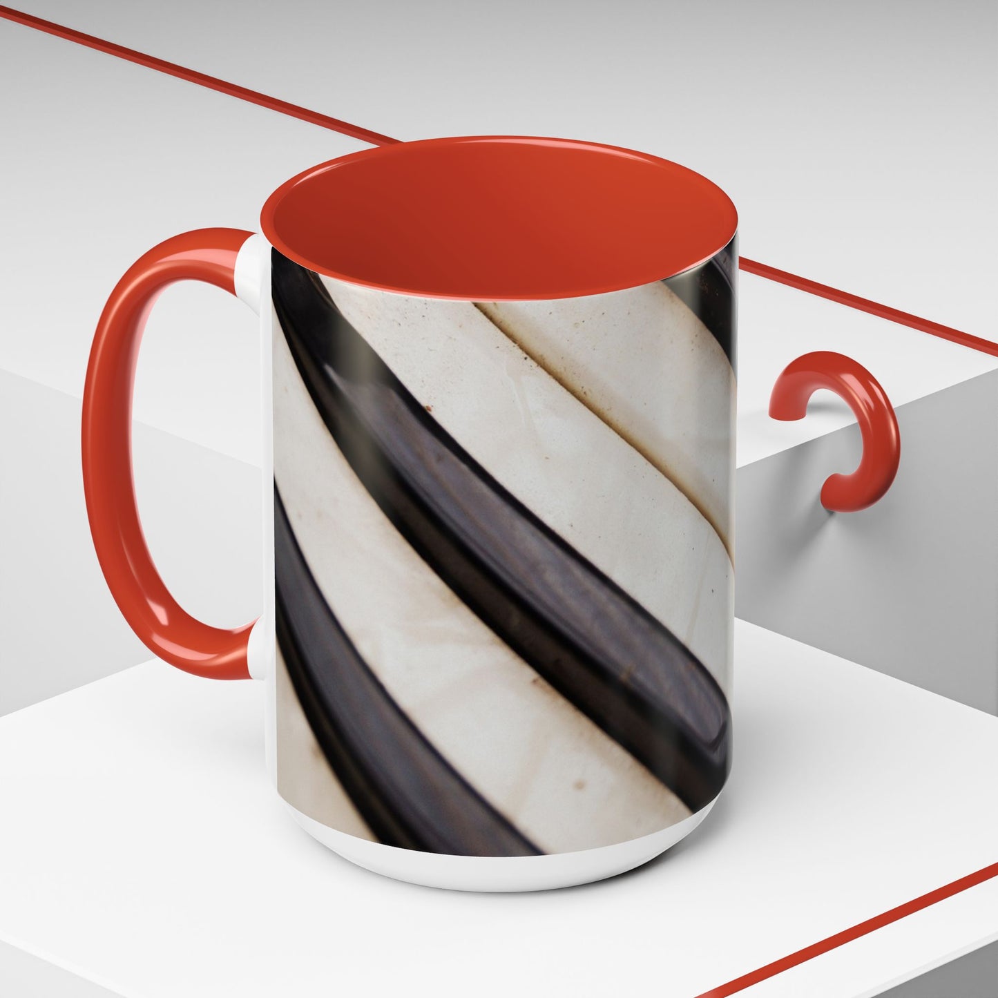 Musical Accent Coffee Mug | Piano Design, Coffee Lover Gift, Musician Mug, Stylish Drinkware, Home & Office Decor
