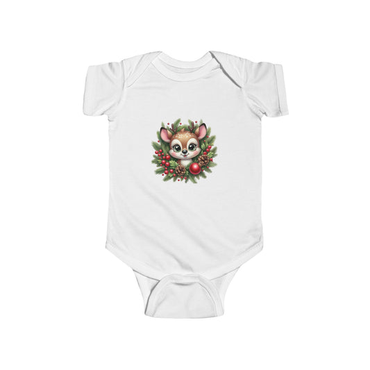 Adorable Holiday Baby Bodysuit, Cute Infant Christmas Outfit, Festive Newborn Apparel, Baby Shower Gift, Winter Wonderland Clothing