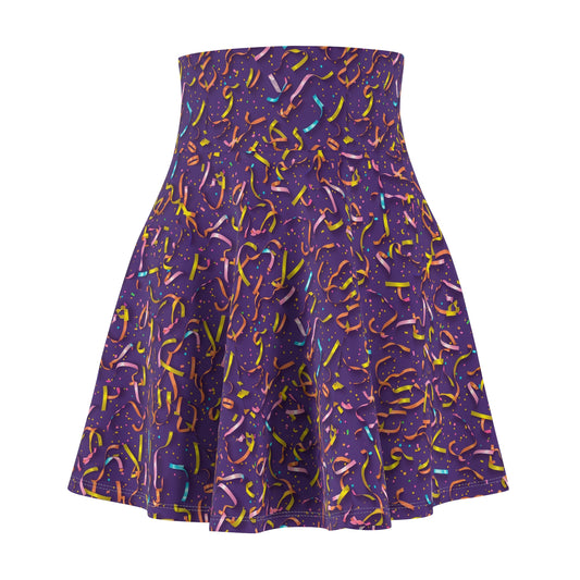 Colorful Women's Skater Skirt | Fun and Playful Fashion | Perfect for Festivals, Birthday Parties, Summer Outings, Casual Wear, Gifts