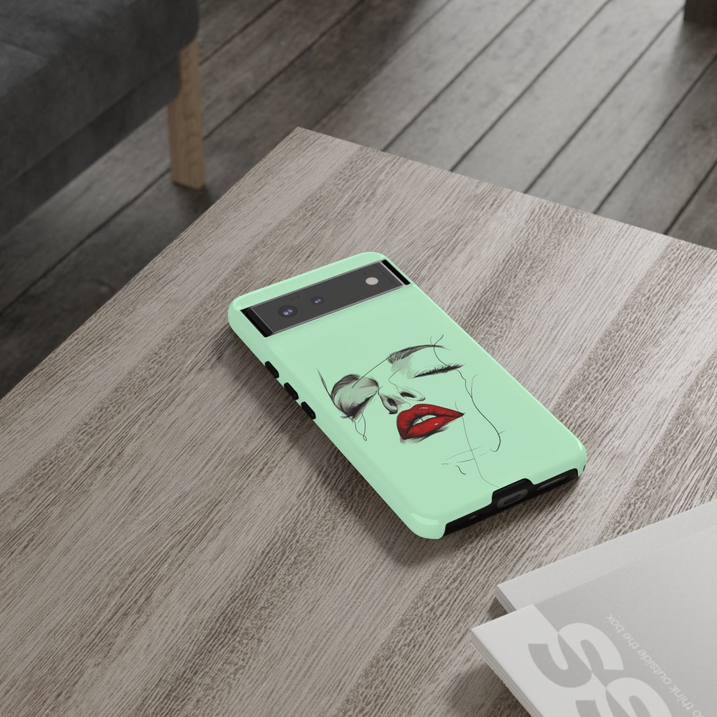 Stylish Phone Case, Artistic Phone Cover, Trendy Tech Accessory, Unique Cell Phone Protector, Gift for Her, Modern Aesthetic