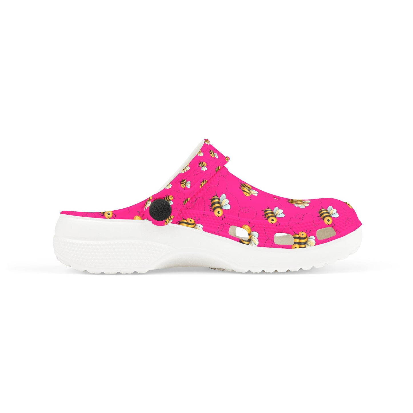 Kids' Floral Bee Clogs - Fun Summer Slip-On, Gardening Shoes, Outdoor Play Footwear, Gift for Kids, Toddler Clogs