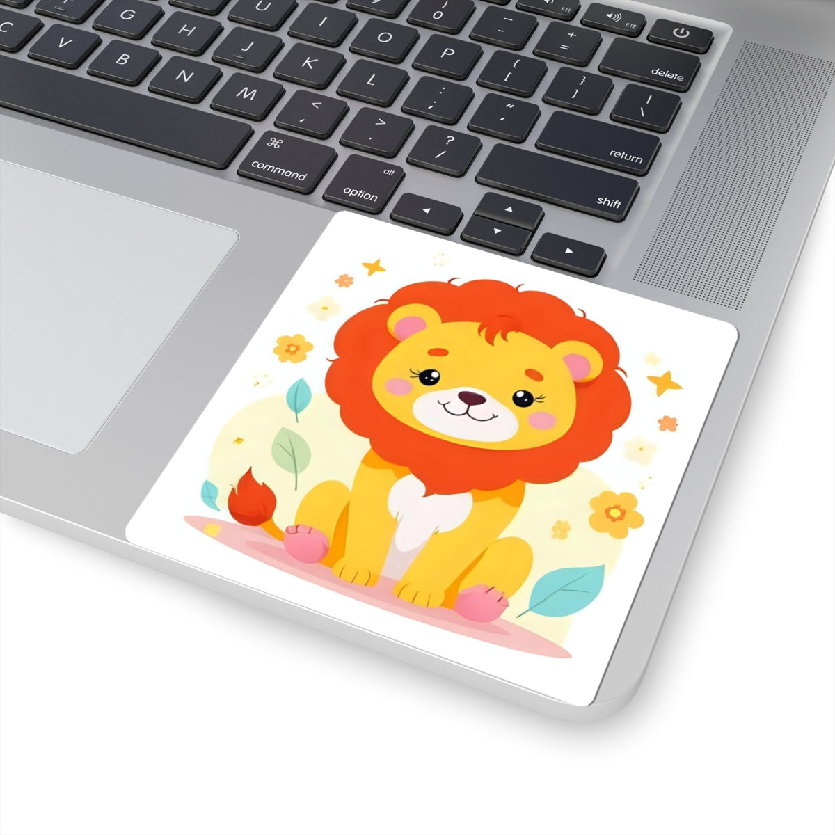 Cute Lion Kiss-Cut Sticker — Cartoon Baby Animal Decorative Decal for Laptops, Water Bottles & Scrapbooks