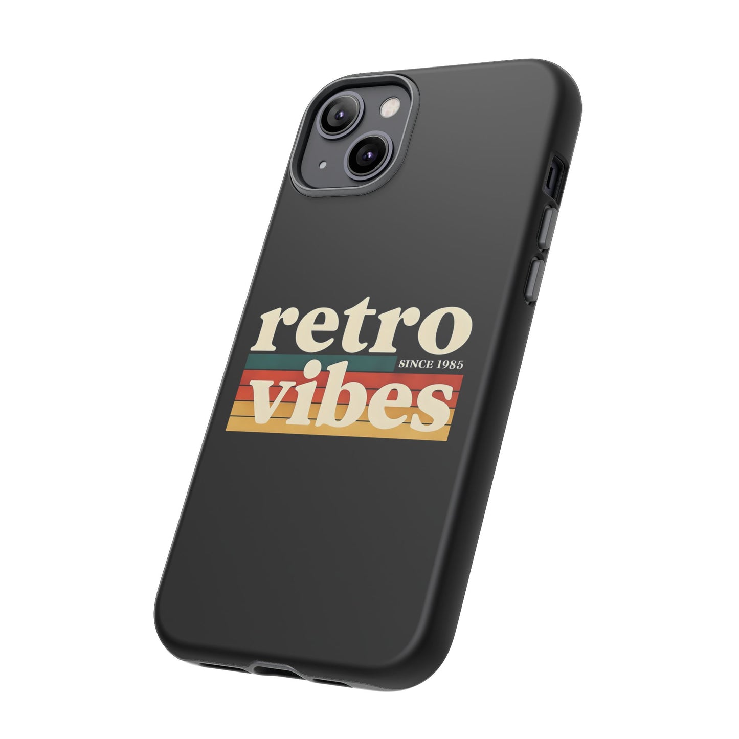 Retro Vibes Phone Case, Tough Phone Cover, Vintage Style Case, Gift for Music Lovers, Retro Aesthetic Accessory