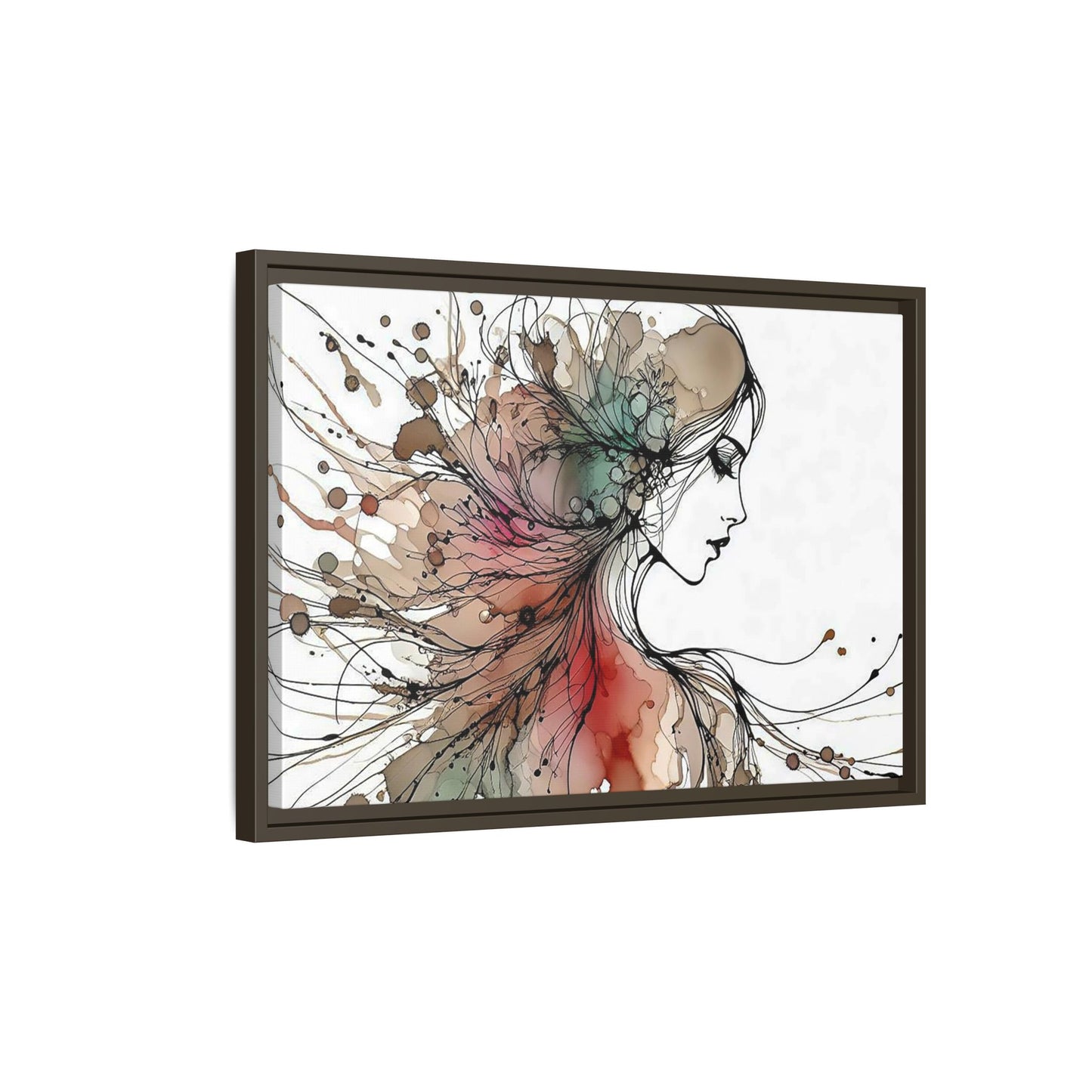Matte Canvas, Framed (Multi-color) - Girl Whispers