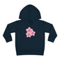 Adorable Toddler Pullover Fleece Hoodie with Pink Flower Design, Kids Sweatshirt, Toddler Clothing, Spring Outfit, Cute Gift for Kids