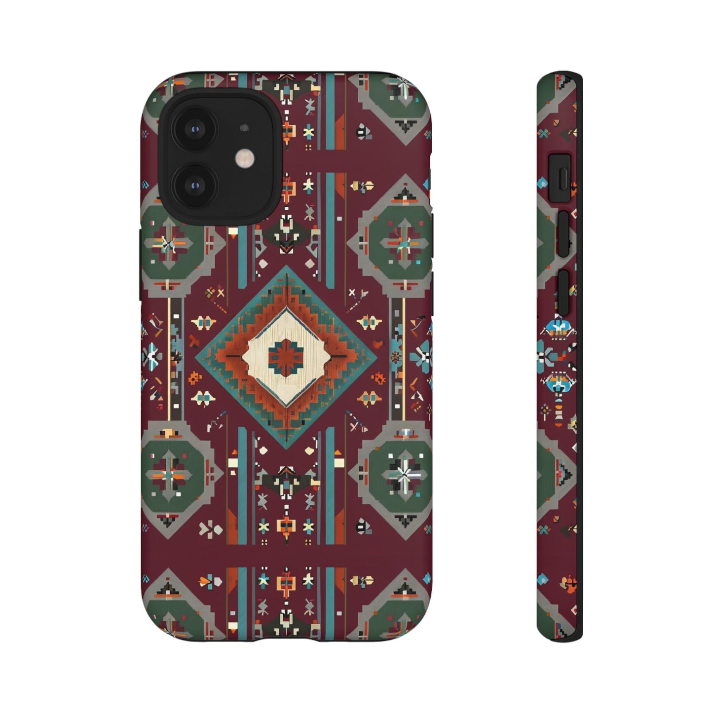 Tribal Pattern Phone Case - Boho Chic, Tough Durable Cover, Stylish Tech Accessory, Gift for Him/Her, Festival Essentials