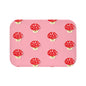 Cute Mushroom Bath Mat, Pink Bathroom Decor, Fun Rug for Kids, Charming Home Accessory, Gift for Nature Lovers, Playful Bathroom Mat