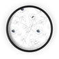 Elegant Floral Wall Clock, Modern Home Decor, Gift for Her, Kitchen Wall Art