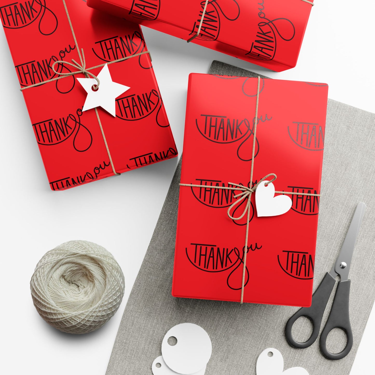 Gift Wrap Paper — 'Thank You' Patterned Wrapping Paper
