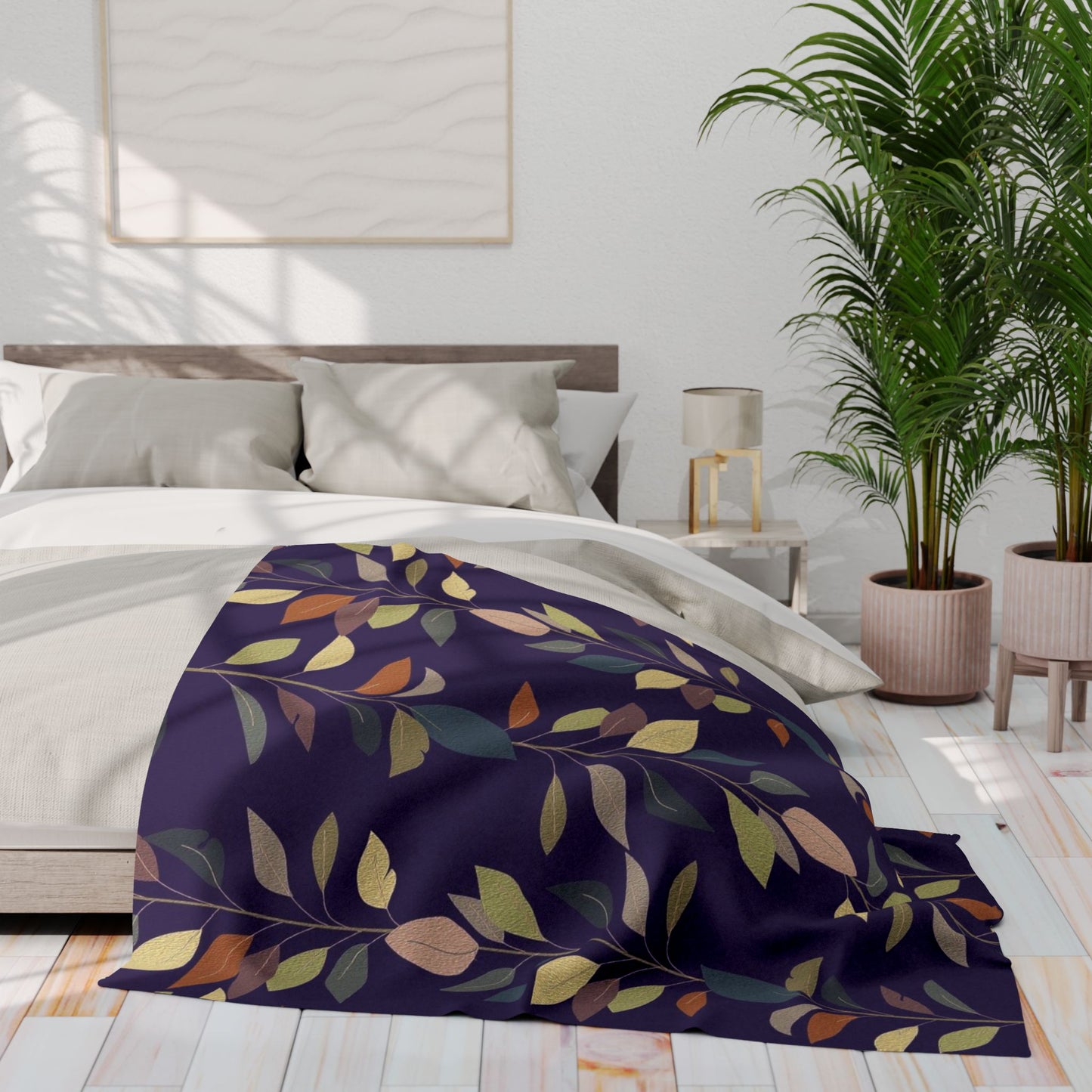 Cozy Floral Arctic Fleece Blanket | Perfect for Home Decor, Gift for Her, Warm Throw Blanket, Autumn Vibes, Snuggle Up