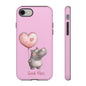 Cute Hippo Phone Case | Good Vibes, Gift for Friends, Cute Phone Accessories, Animal Lover Gift, Happy Phone Cover