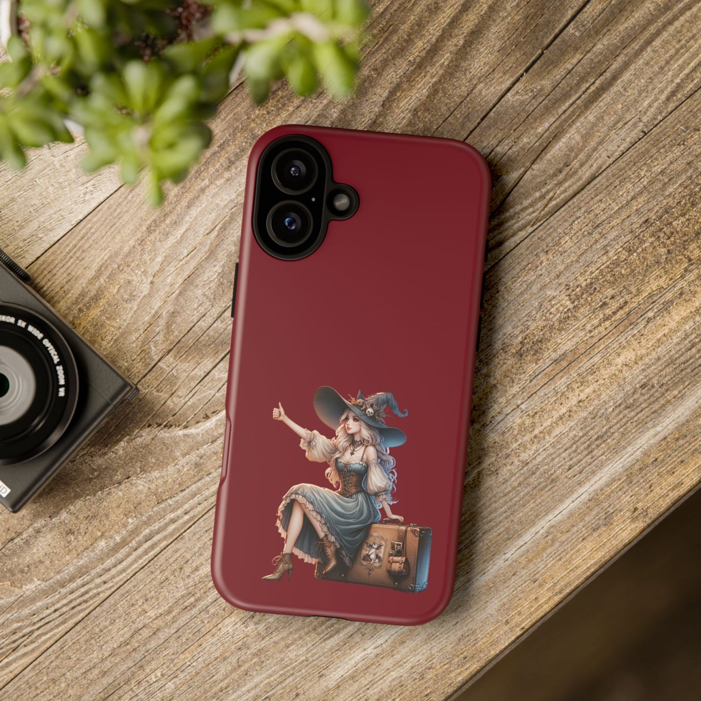 Witchy Phone Case - Magical, Durable - Halloween Gift, Cosplay Accessory, Cute Witch Design