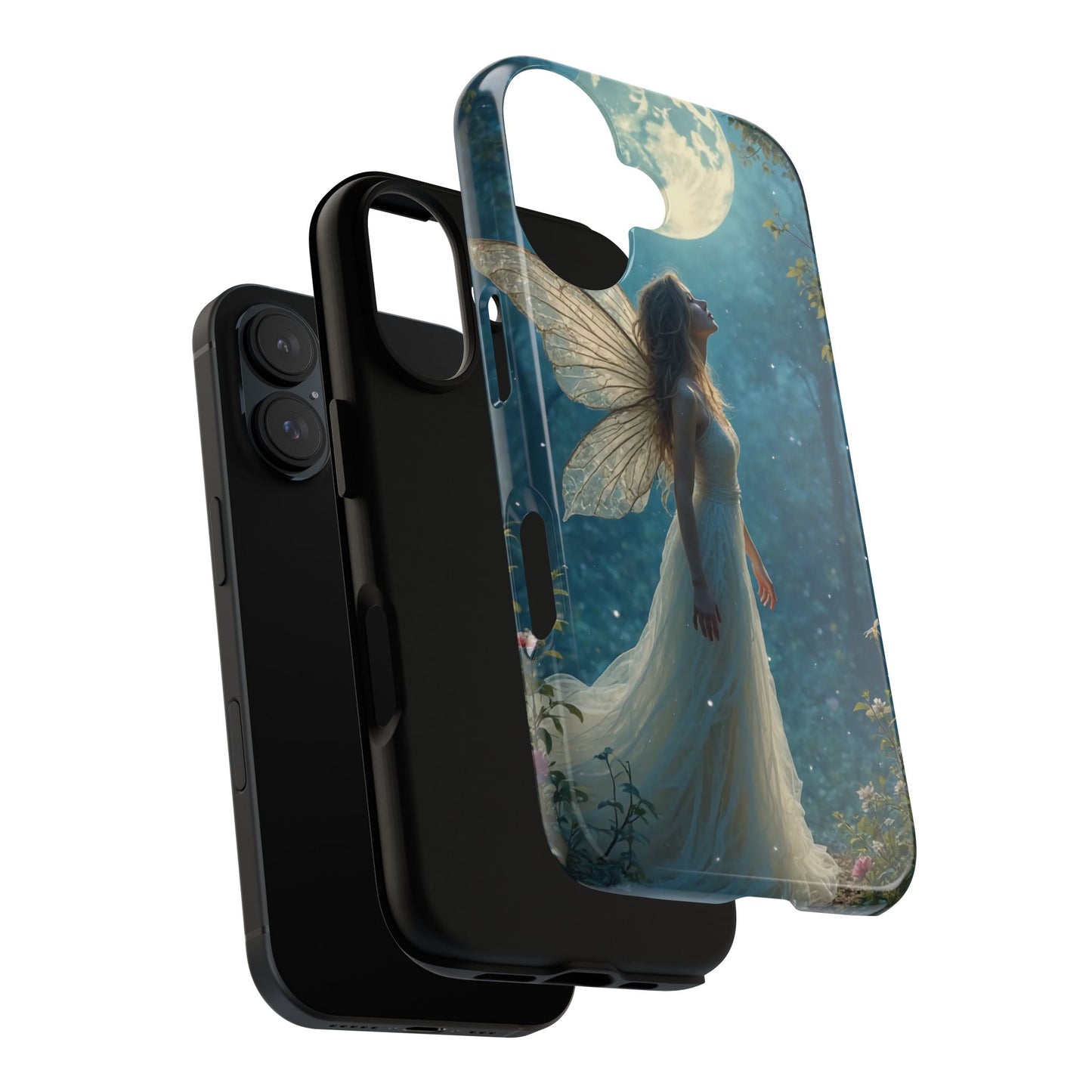 Fairy Moon Phone Case | Tough Cases for Nature Lovers, Fantasy Gift, Boho Phone Accessory, Ethereal Aesthetic, Magical Design