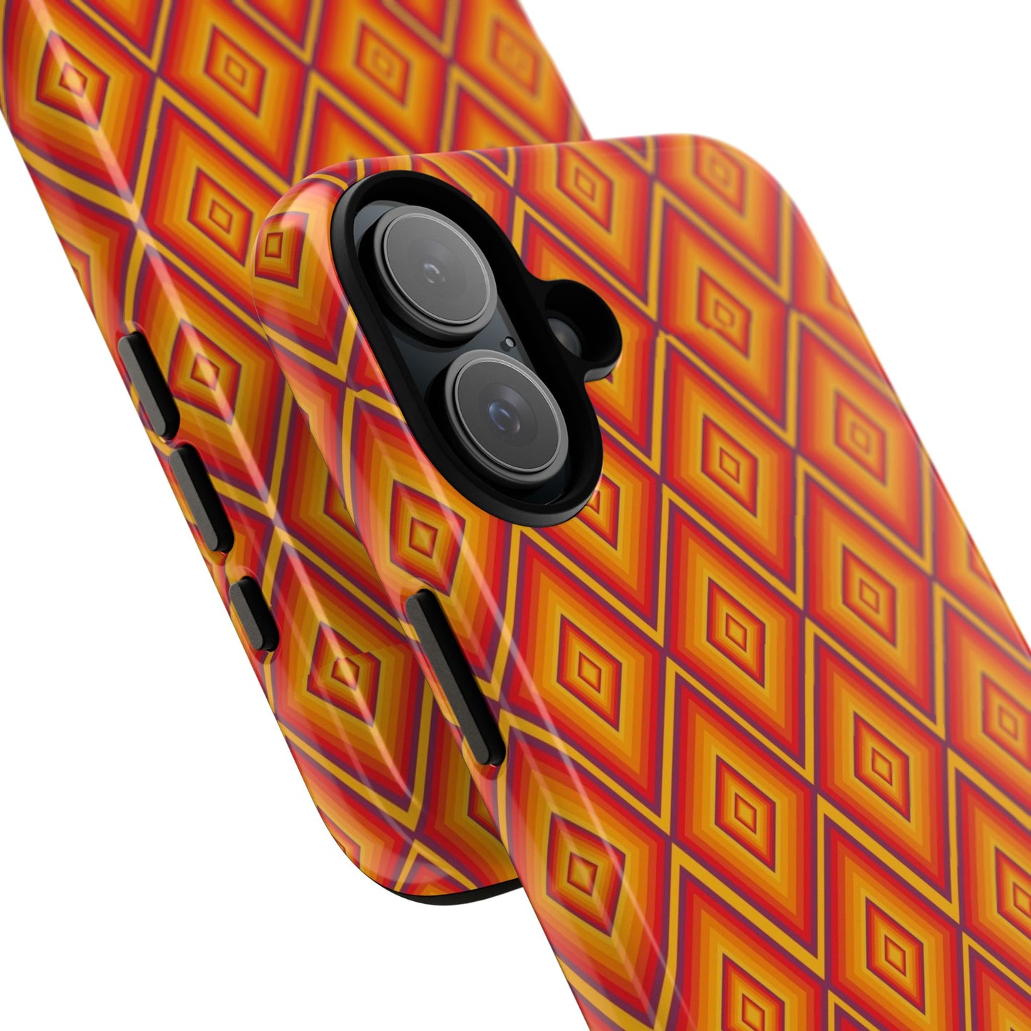 Geometric Phone Case, Tough Cases for Protection, Stylish Smartphone Cover, Vibrant Patterned Phone Accessory, Unique Gift Idea, [...]