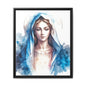 Framed Canvas Art Print, Spiritual Decor, Religious Artwork, Wall Decor, Gift for Faith, Elegant Home Decoration