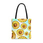 Sunny Floral Tote Bag, Eco-Friendly Shopping Bag, Beach Bag Summer Accessory