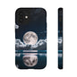 Moonlit Reflection Phone Case — Night Sky Moon & Clouds Tough Case