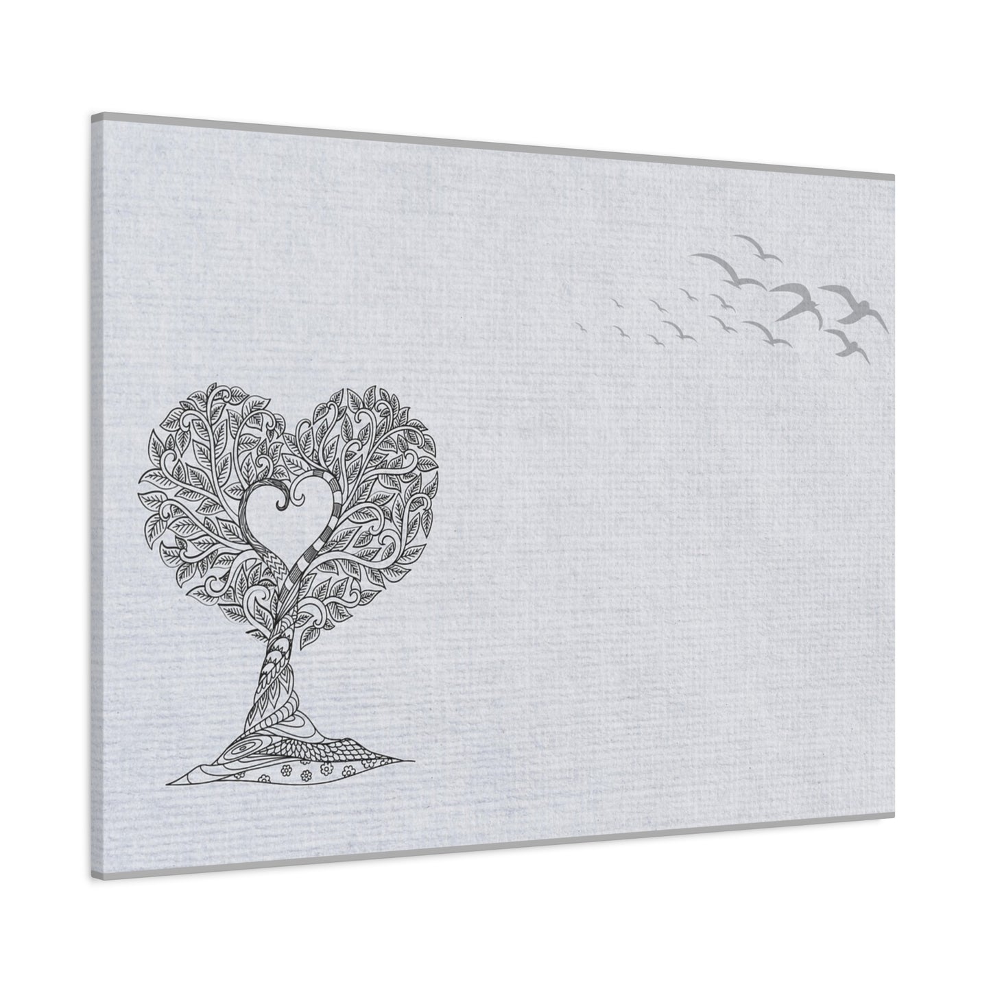 Matte Canvas, Stretched, 1.25" - Heart Tree