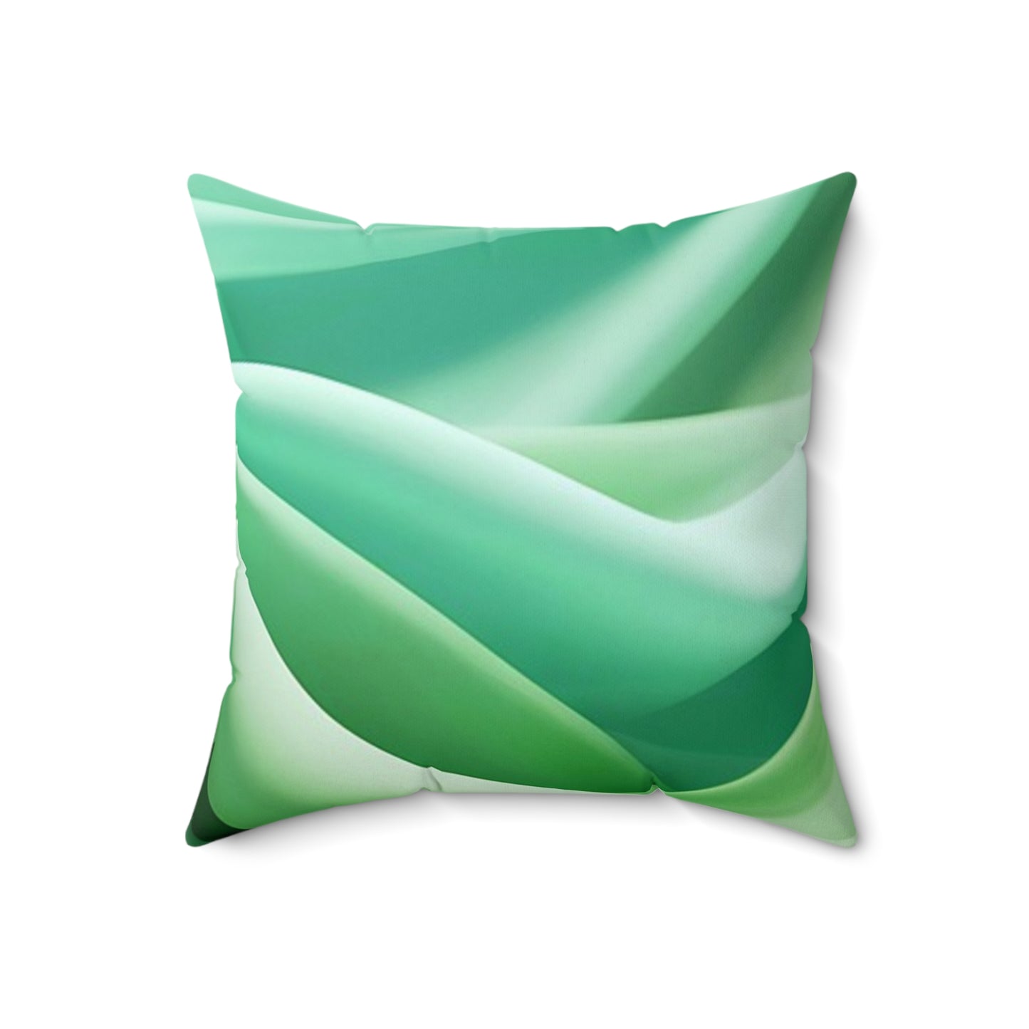 Tranquil Green Wave Pillow, Decorative Throw Pillow, Modern Home Decor, Cozy Cushion, Living Room Accent, Comfort Gift
