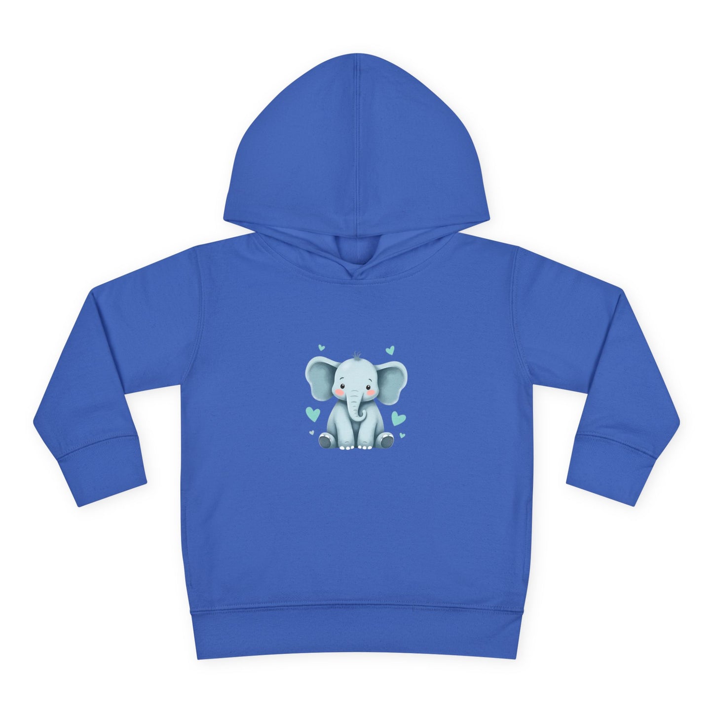 Adorable Elephant Toddler Fleece Hoodie, Kids Pullover, Baby Shower Gift, Birthday Present, Cute Animal Apparel, Cozy Toddler Wear