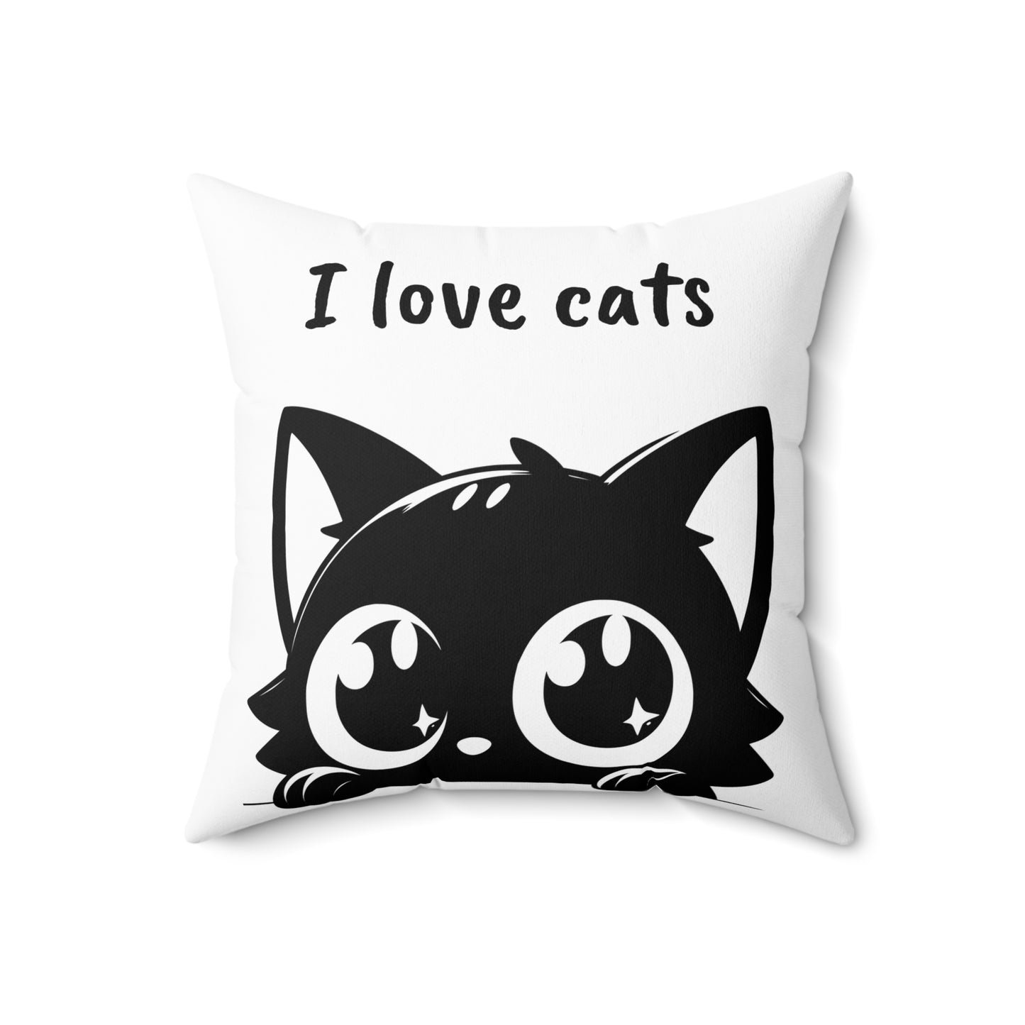 Cat Lover's Spun Polyester Pillow, Cute Cat Decor, Cat Themed Gift, Accent Pillow for Pet Lovers, Home Decor for Cat Owners, Feline [...]