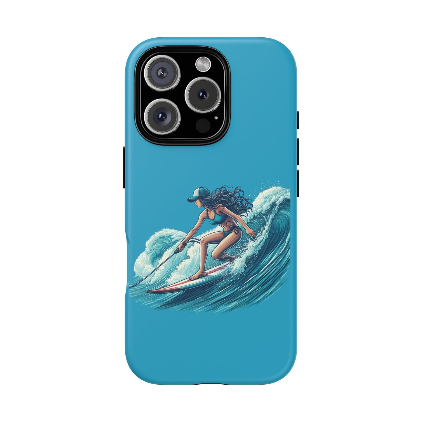 Surfing Phone Case, Coastal Vibes Phone Cover, Tough Cases for Beach Lovers, Ocean Art Phone Accessories, Summer Gift Idea