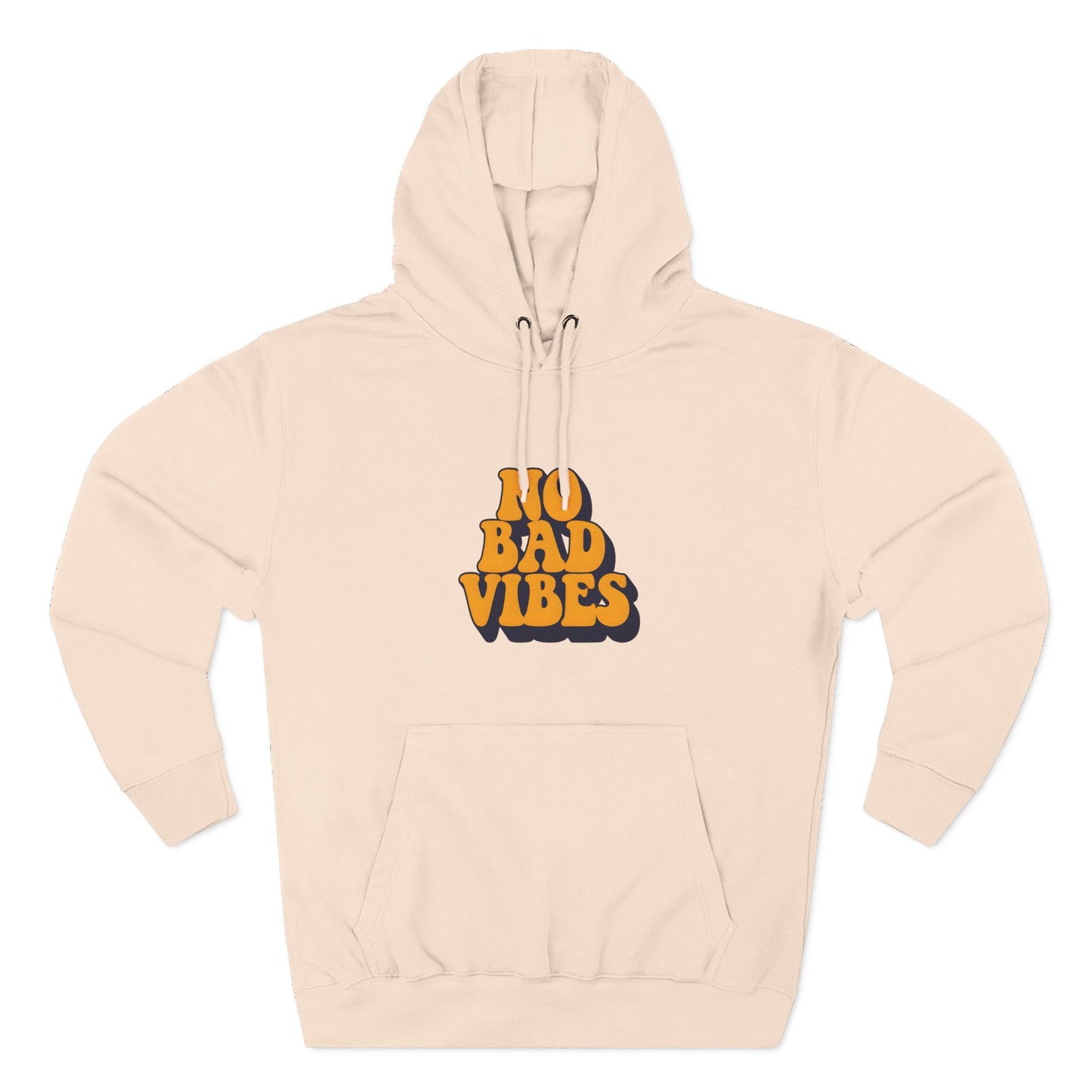 Good Vibes Only Fleece Hoodie for Positive Energy Lovers, Motivational Comfort, Chill Attire, Casual Wear, Gift for Friends