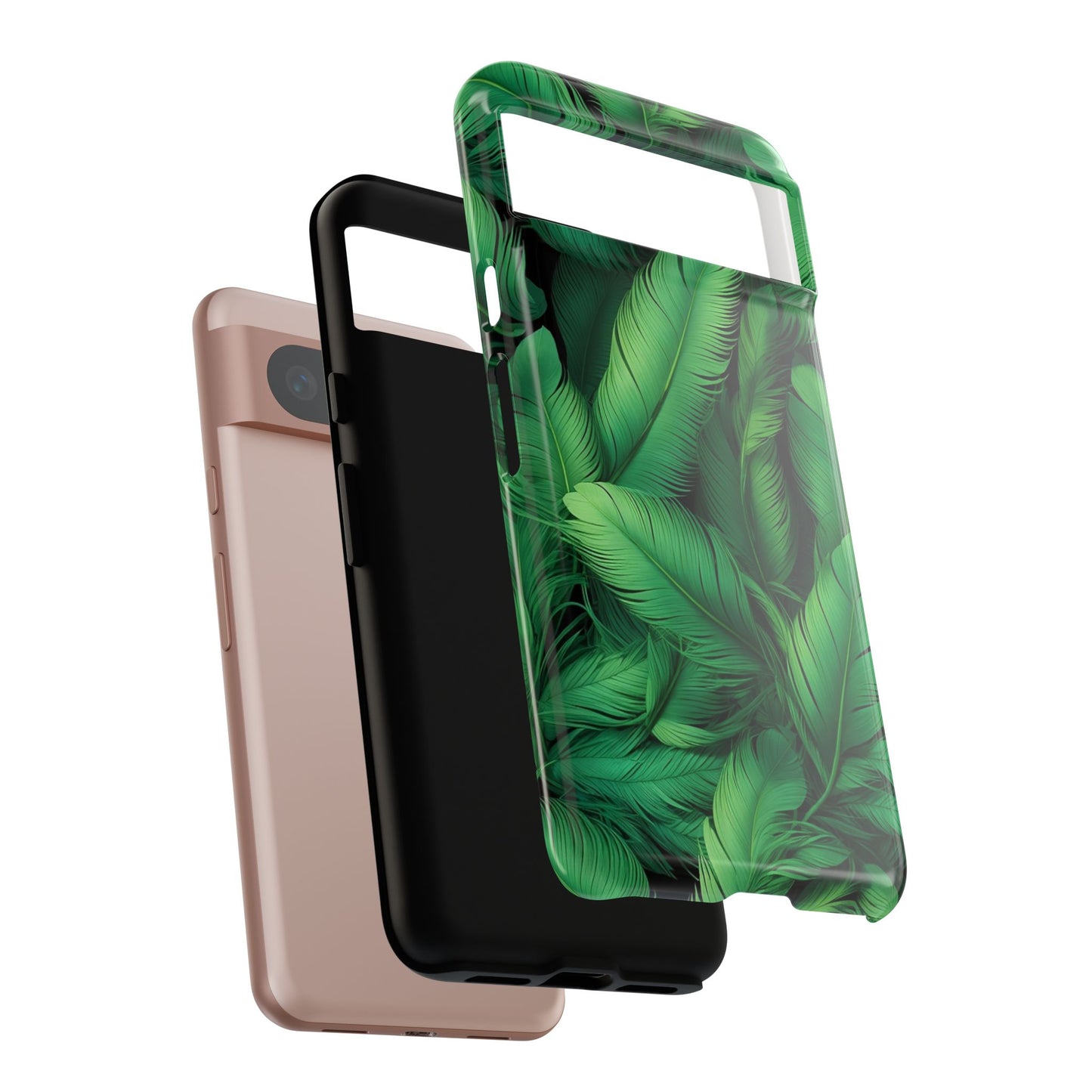 Tough Cases - Tropical Leaf Phone Case, Nature-inspired, Phone Accessory, Gift for Her, Jungle Theme, Eco-Friendly