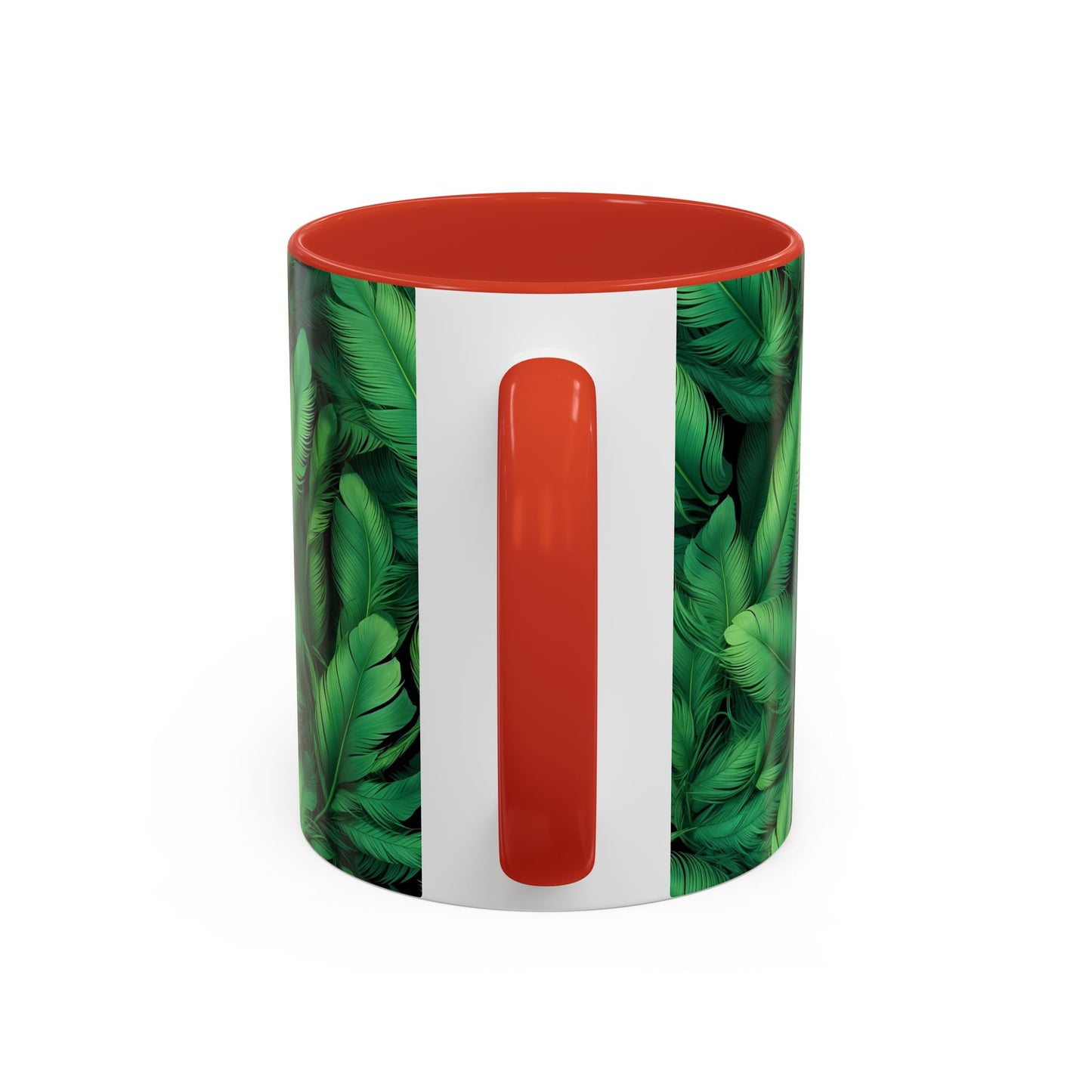 Tropical Leaf Coffee Mug - Green Botanical Drinkware, Ideal Gift for Nature Lovers, Home Decor, Tropical Theme, Eco-Friendly Beverage