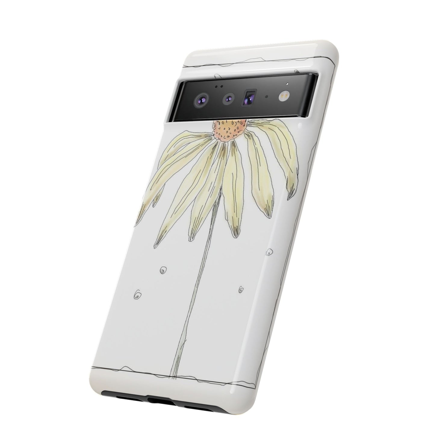 Flower Phone Case with Delicate Design, Tough Phone Cover, Nature Lover Gift, Floral Tech Accessory, Stylish Phone Protection
