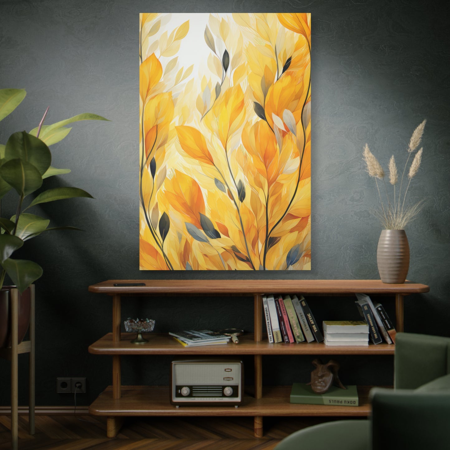 Gorgeous Yellow Matte Canvas Art Print, Stretched, 1.25"