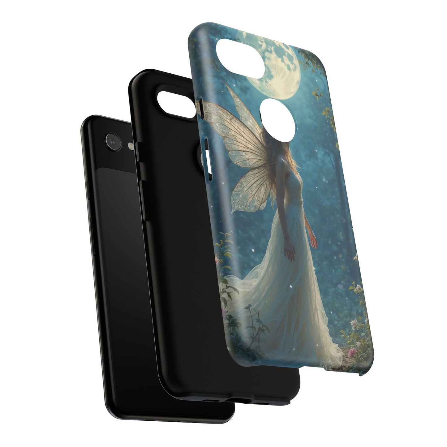 Fairy Moon Phone Case | Tough Cases for Nature Lovers, Fantasy Gift, Boho Phone Accessory, Ethereal Aesthetic, Magical Design