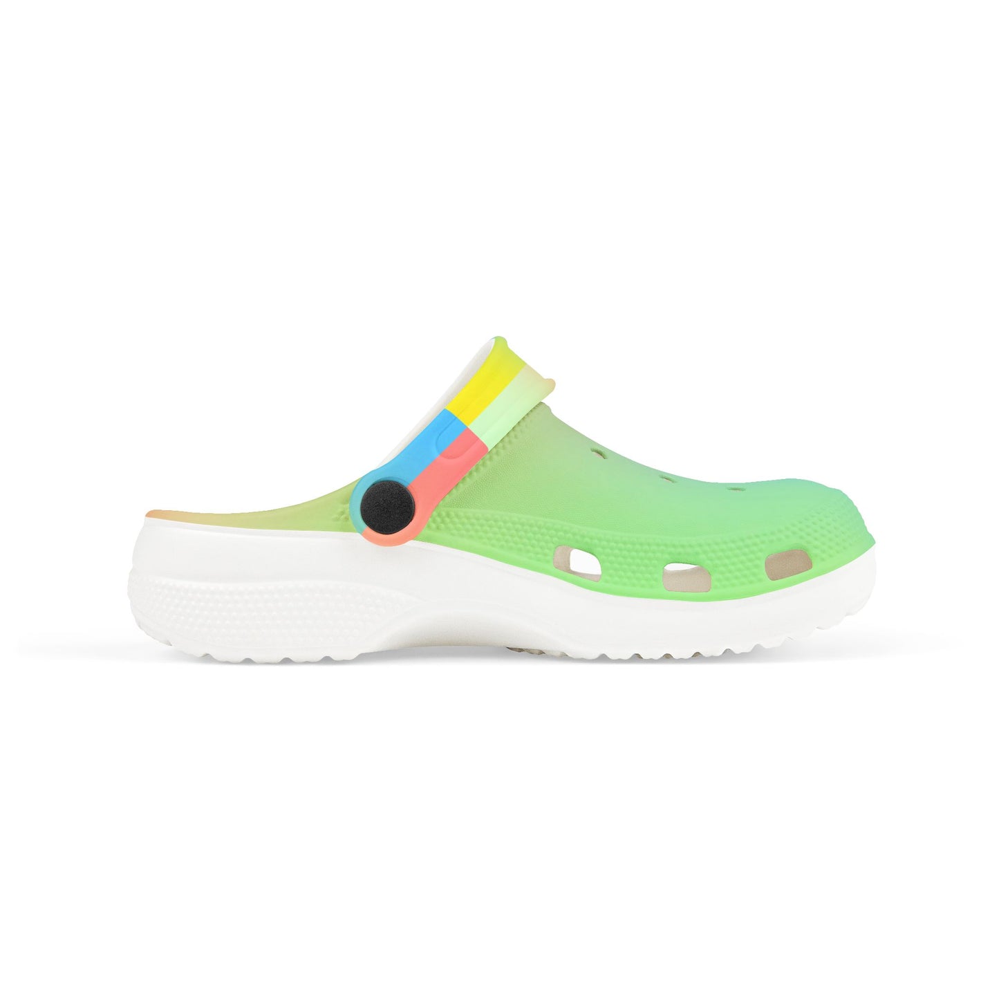 Rainbow Kids' EVA Foam Clogs, Colorful Summer Footwear, Playful Garden Shoes, Fun Outdoor Clogs, Comfortable Kids' Summer Sandals