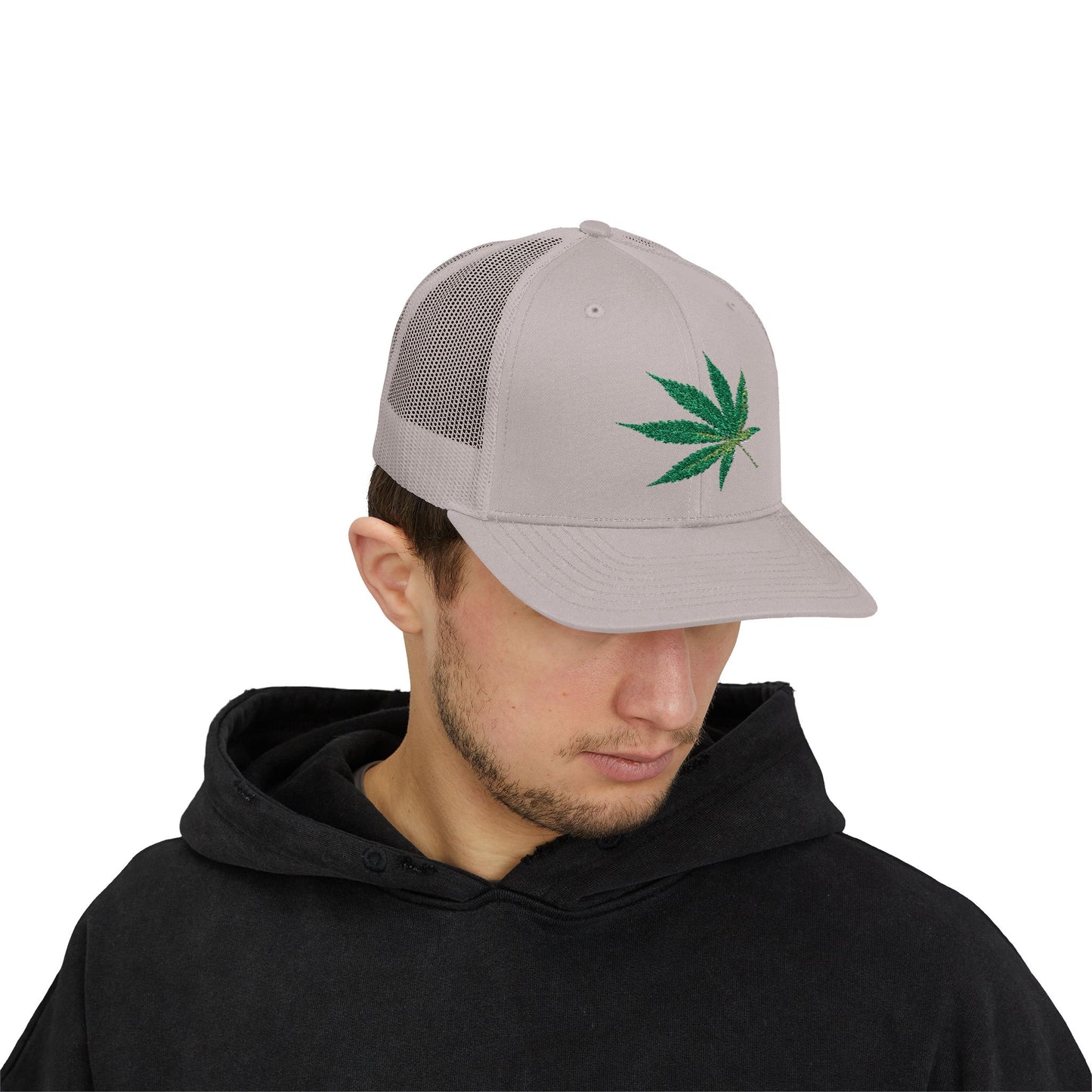 Cannabis Leaf Snapback Trucker Cap | Stylish Hat for Weed Enthusiasts | Perfect for Festivals, Parties, Gifts, and Outdoor Adventures
