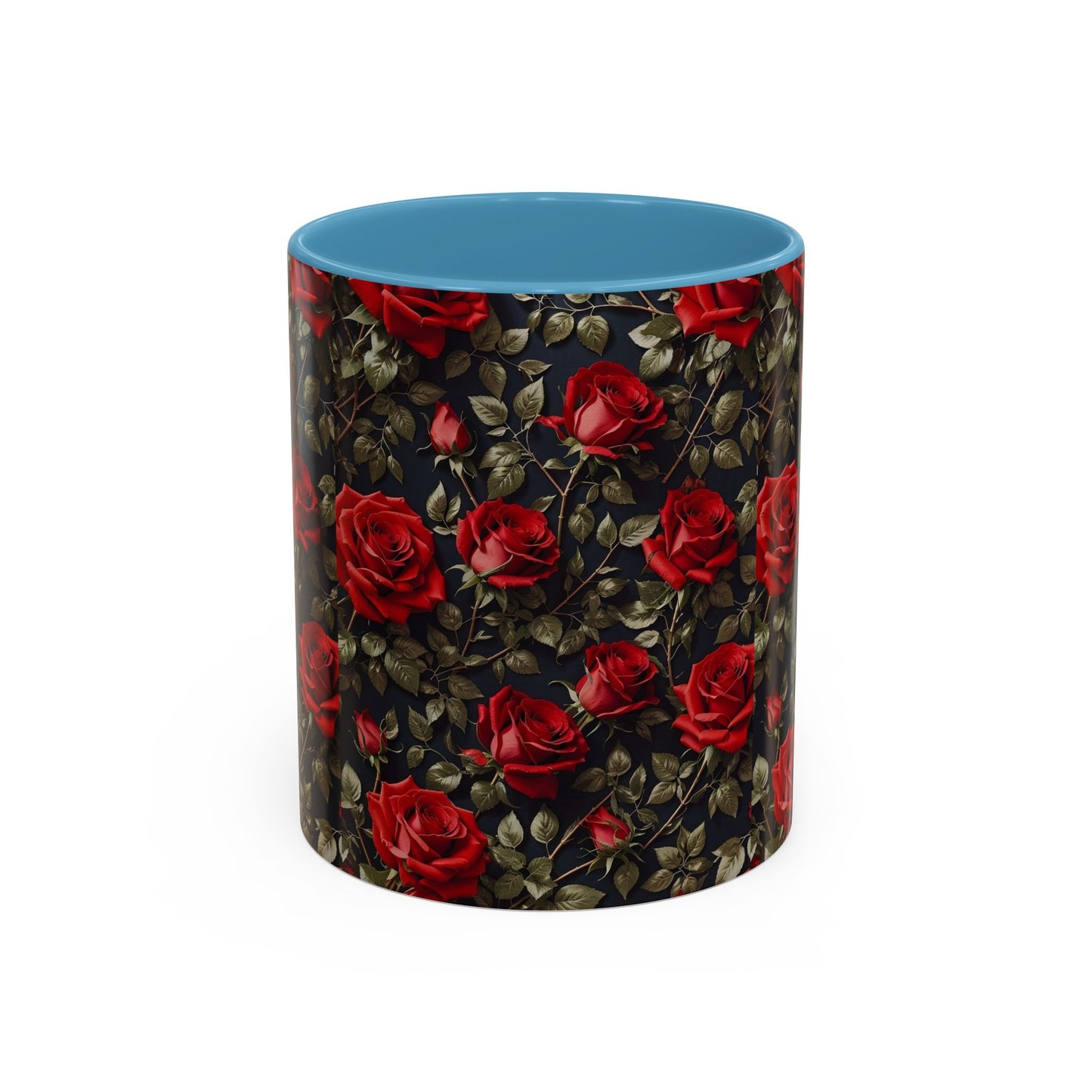 Elegant Floral Accent Coffee Mug - Black Rose Design, Gift for Her, Home Decor, Coffee Lovers, Mother's Day, Birthday
