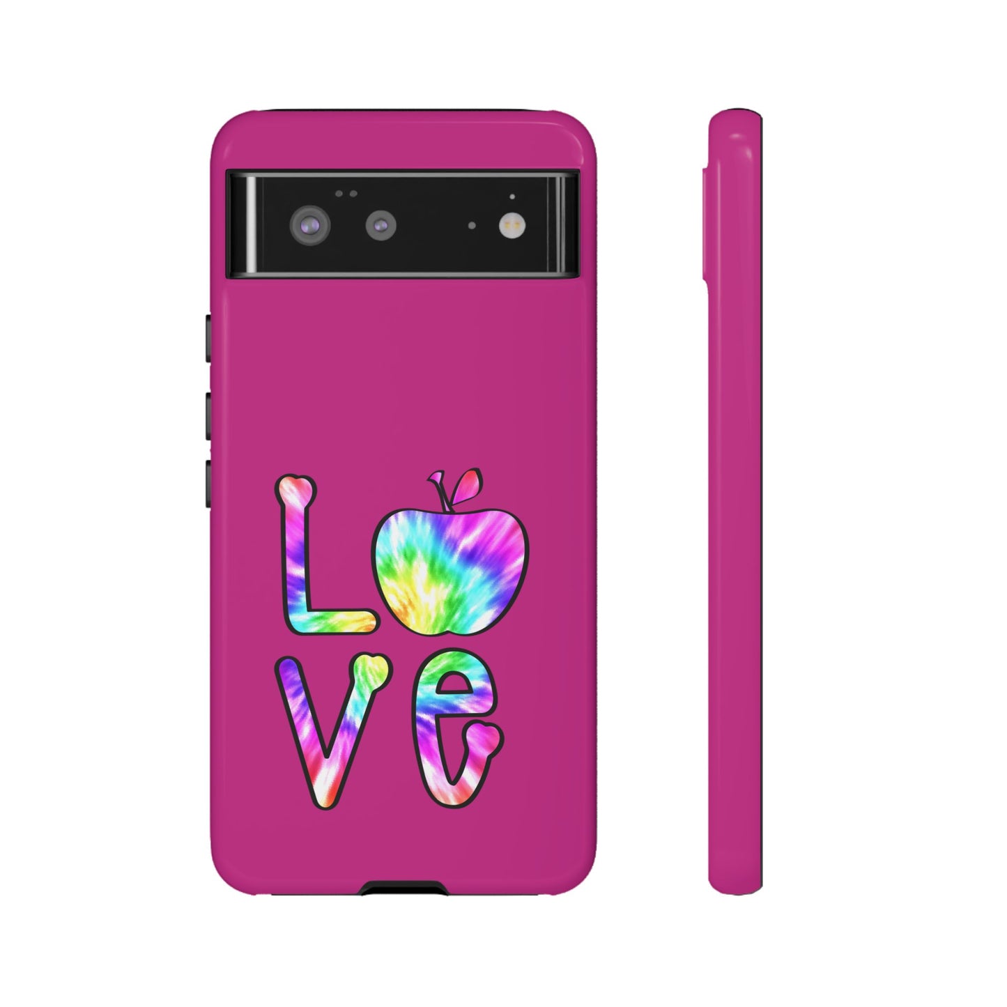Colorful Love Phone Case, Tough Cases for iPhone, Cute Phone Accessory, Gift for Her, Summer Vibe Phone Cover
