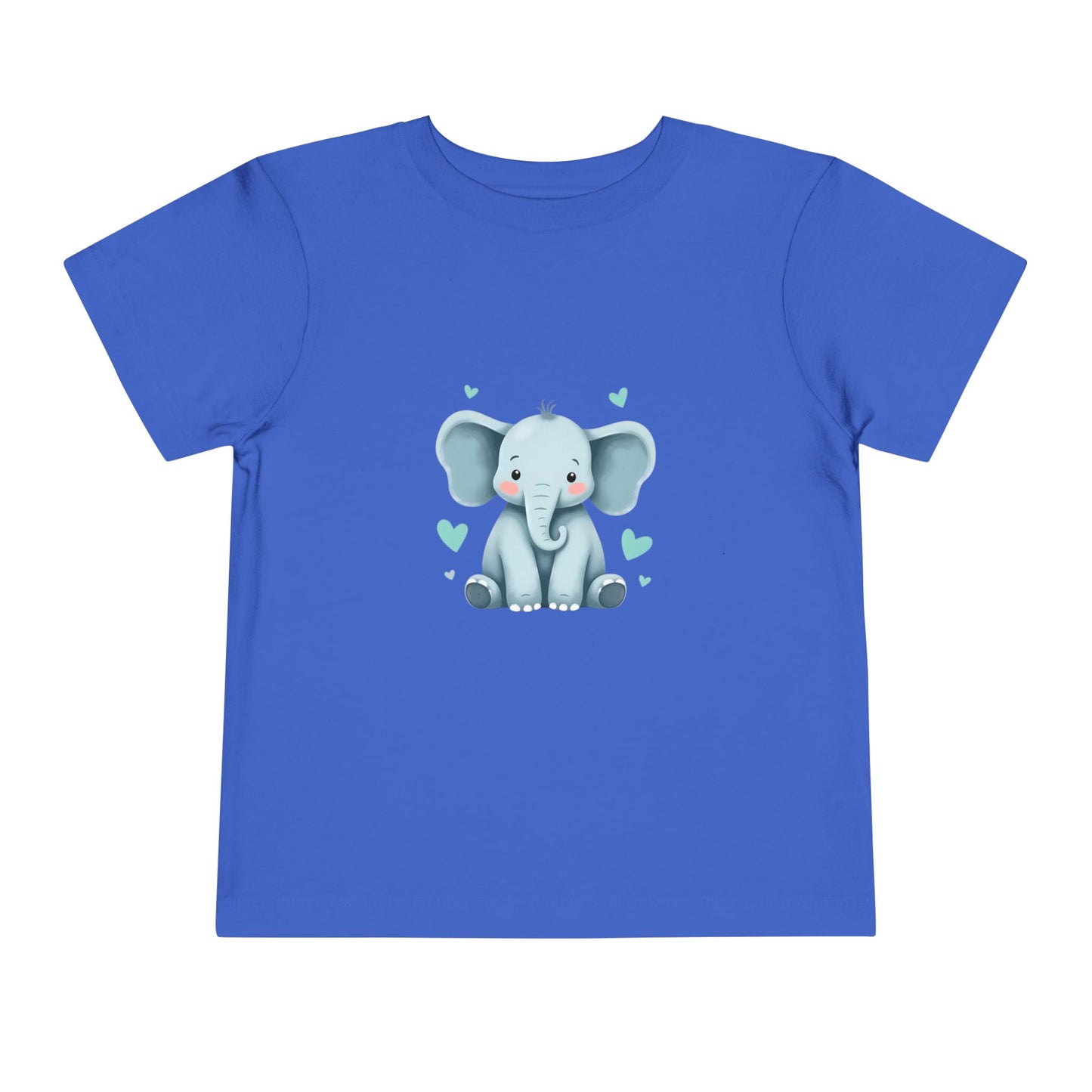 Adorable Elephant Toddler Tee, Kids Short Sleeve Shirt, Cute Baby Clothes, Elephant Lover Gift, Birthday Outfit