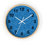 Modern Blue Pattern Wall Clock - Home Decor, Unique Timepiece, Gift Idea, Stylish Wall Art, Office Decor