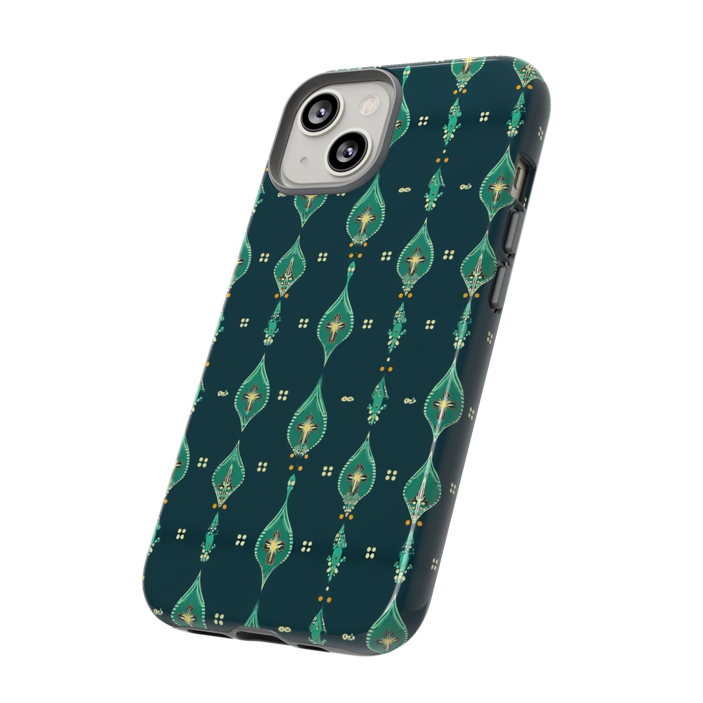 Emerald Boho Teardrop Phone Case