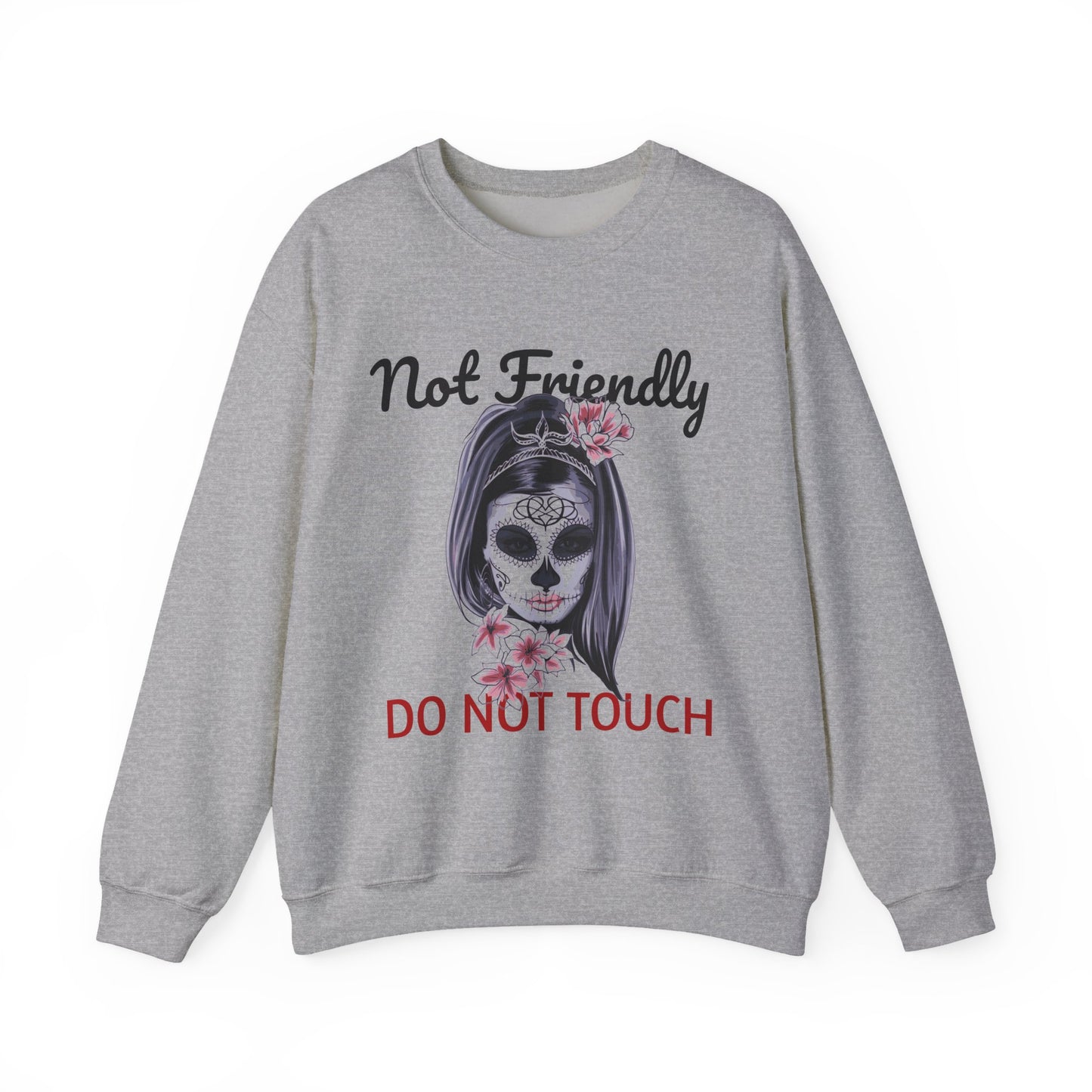 Edgy Skull Graphic Crewneck Sweatshirt | Halloween Gift, Casual Wear, Unisex Apparel, Cozy Sweatshirt, Unique Graphic Design