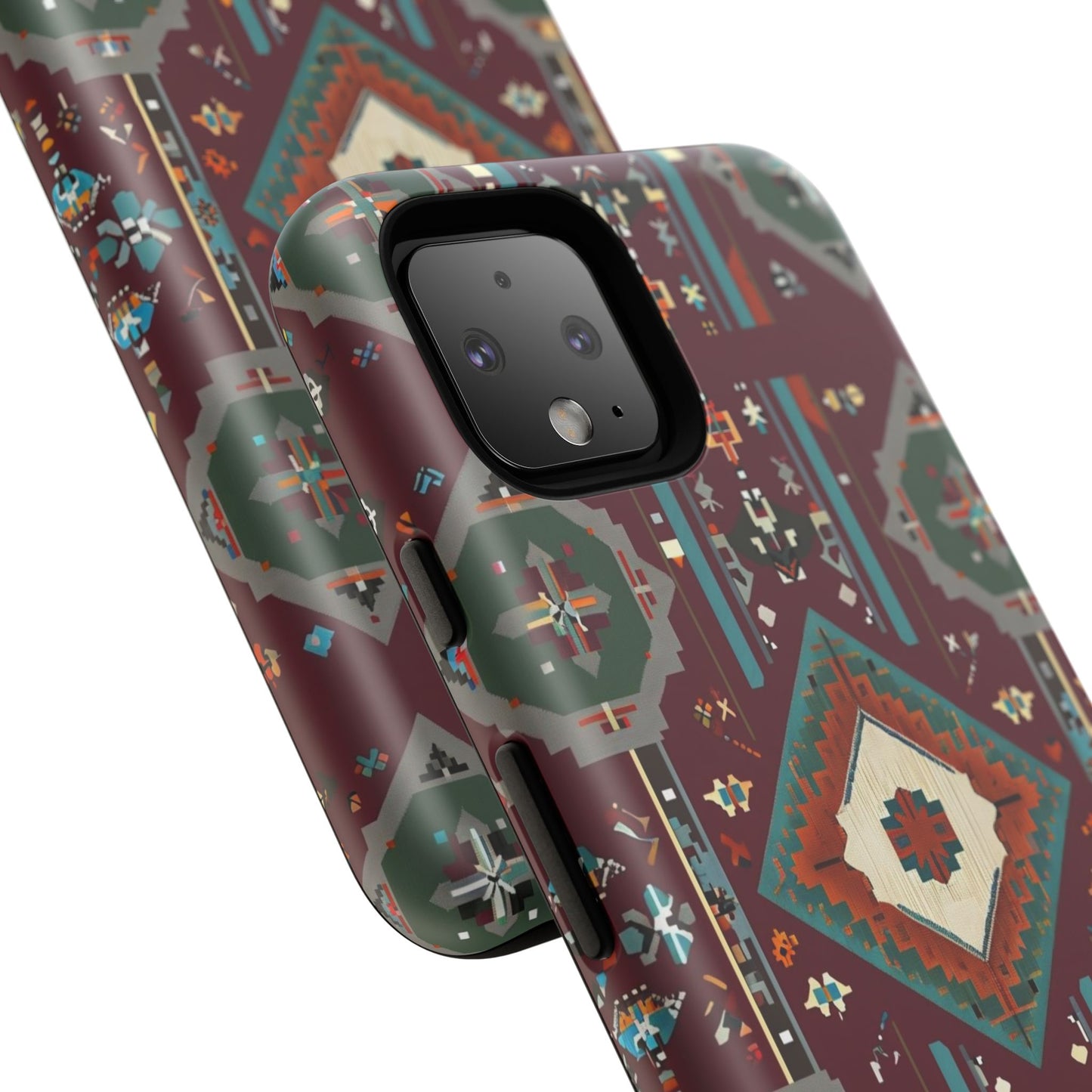 Tribal Pattern Phone Case - Boho Chic, Tough Durable Cover, Stylish Tech Accessory, Gift for Him/Her, Festival Essentials
