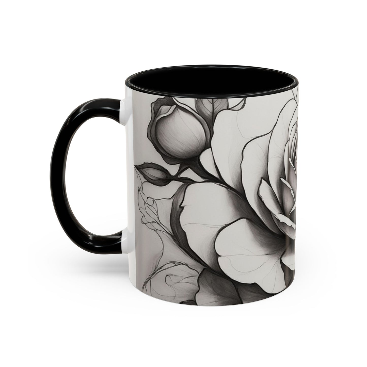 Elegant Floral Coffee Mug - Perfect Gift for Flower Lovers, Mother's Day, Birthdays, Home Decor, Office Use