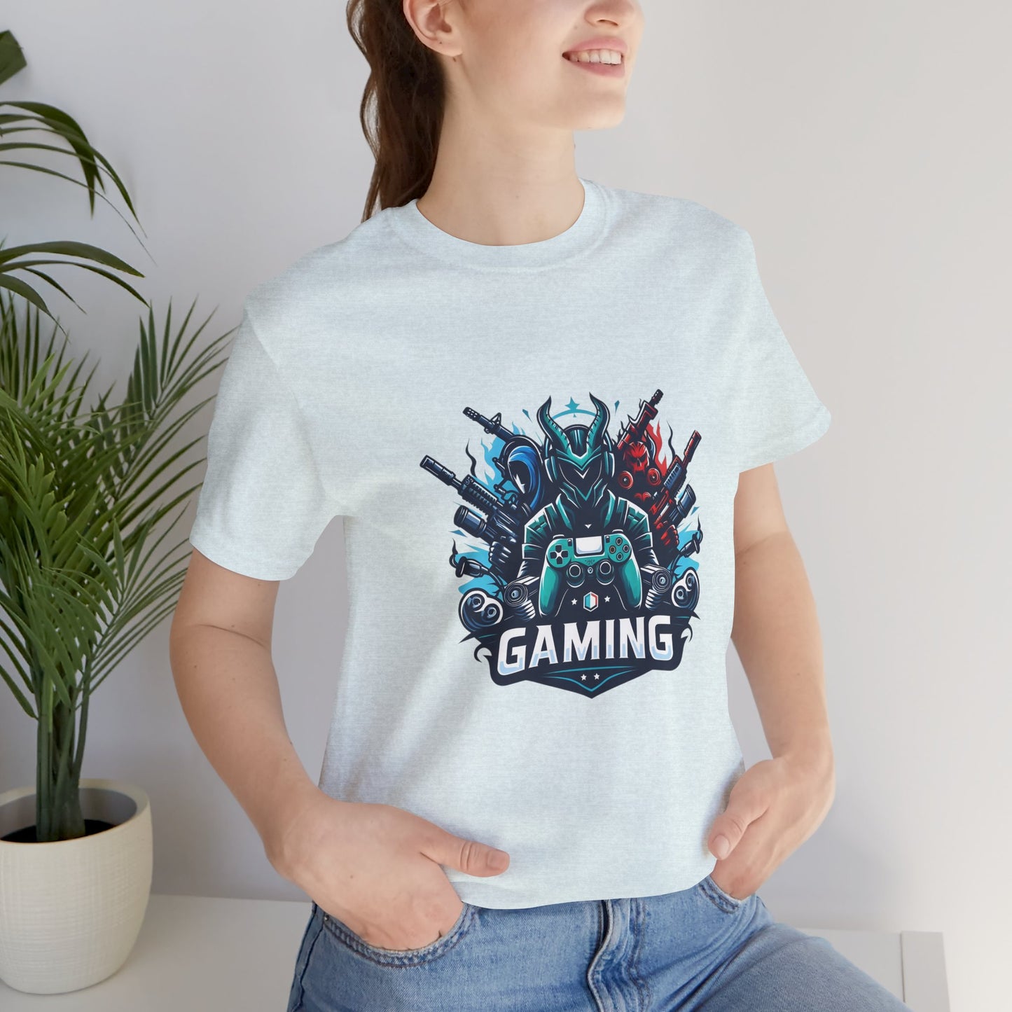 Gaming Controller Emblem Tee — Esports Gamer Graphic T-Shirt