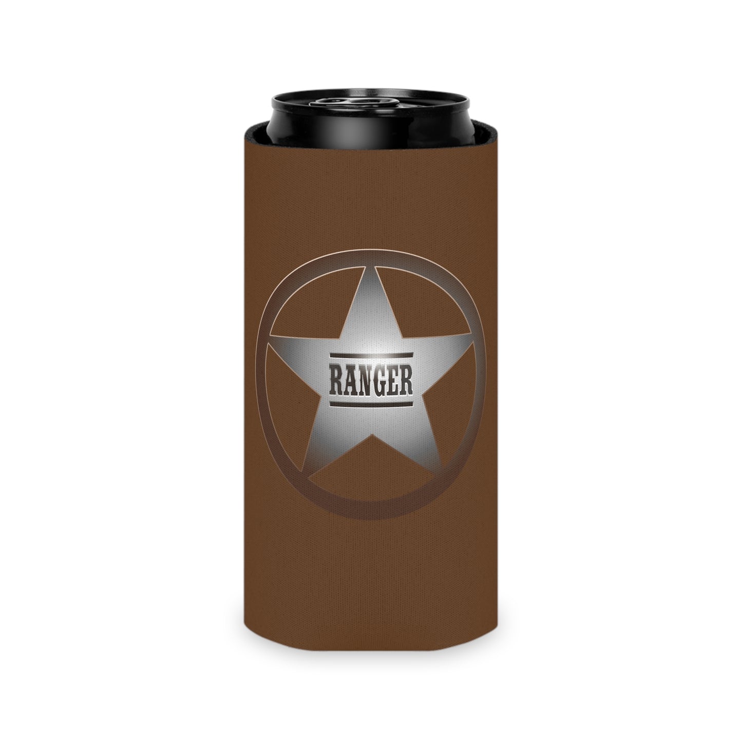 Rustic Ranger Can Cooler – Vintage Style Drink Holder, Perfect for Parties, BBQs, Camping, and Outdoor Adventures