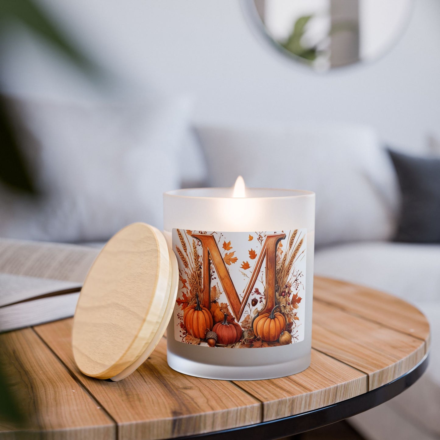 Frosted Glass Candle, 11oz