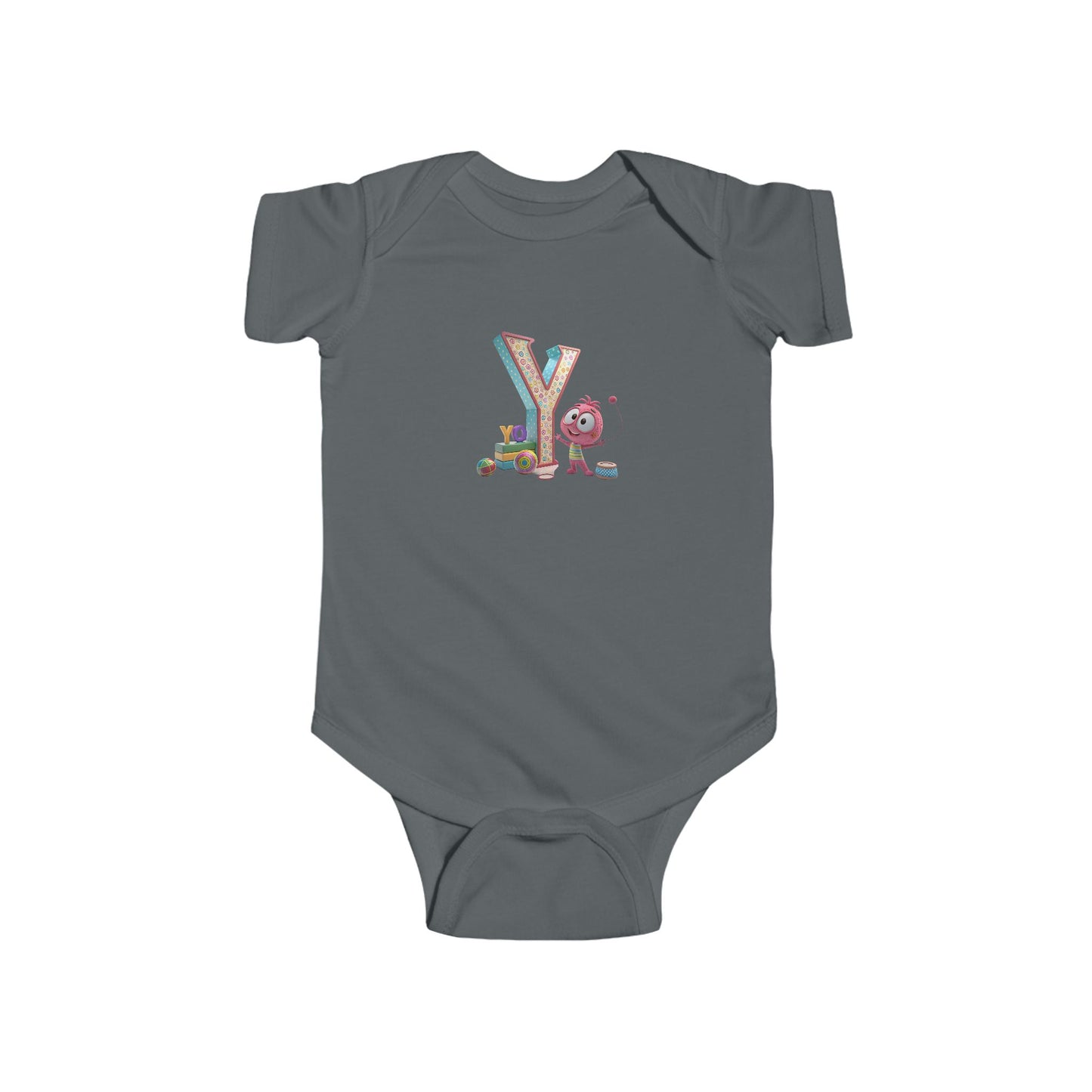 Colorful Alphabet Infant Bodysuit | Cute Baby Onesie, Personalized Baby Gift, Toddler Apparel, Birthday Outfit, Newborn Clothing