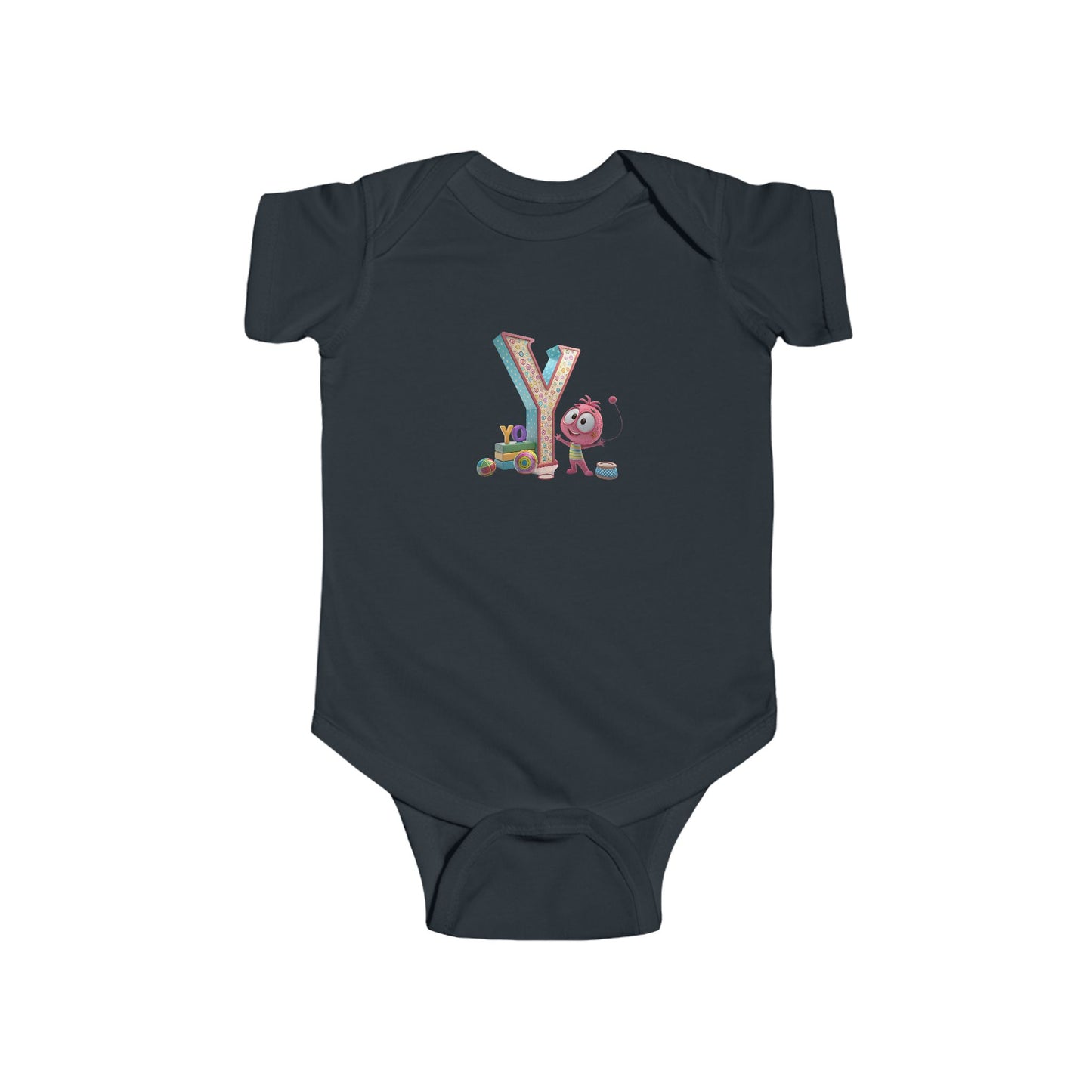 Colorful Alphabet Infant Bodysuit | Cute Baby Onesie, Personalized Baby Gift, Toddler Apparel, Birthday Outfit, Newborn Clothing